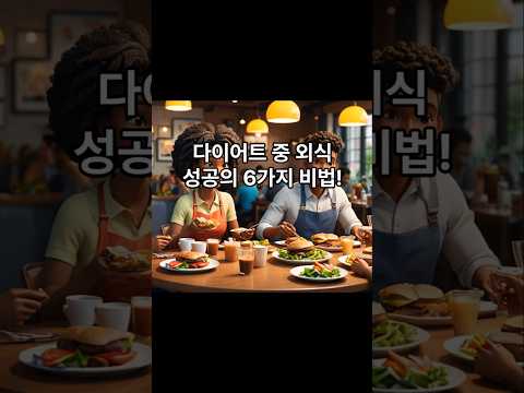 다이어트 중 6가지 외식 비법 #건강 #건강정보 #다이어트 #food