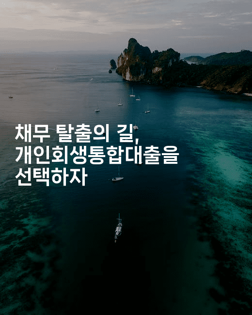 채무 탈출의 길, 개인회생통합대출을 선택하자-건강플러스