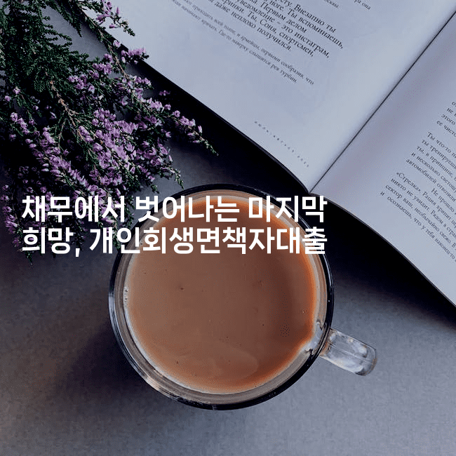 채무에서 벗어나는 마지막 희망, 개인회생면책자대출-건강플러스